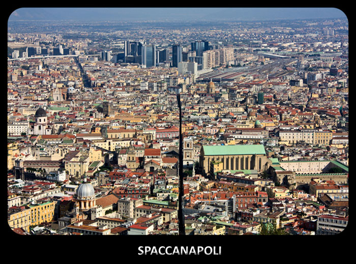 Napoli dall'alto, Veduta Centro Storico- Spaccanapoli